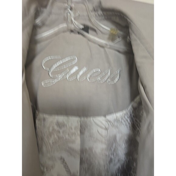 Guess Dark Gray Women's Polyester Wool Blend Coat Sz Medium RN 54163 W/belt - Picture 3 of 10